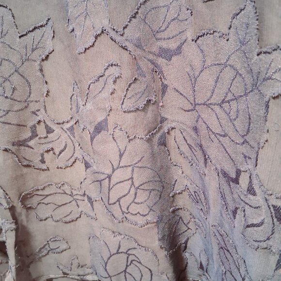 Parker Navy Blue Embossed Floral Sleeveless Dress Sz 12 NWT /B20 - Picture 4 of 11